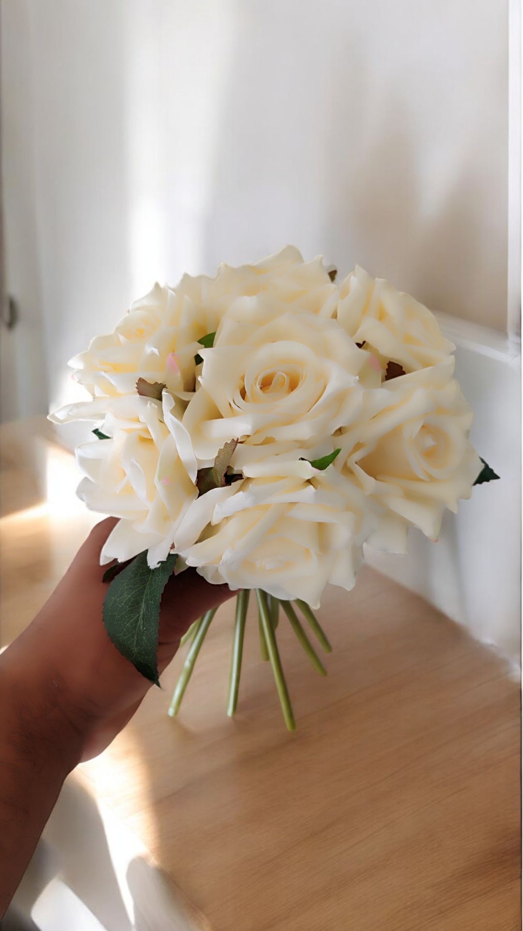 Krem Gelin Çiçeği 10 Adet İri Kafa