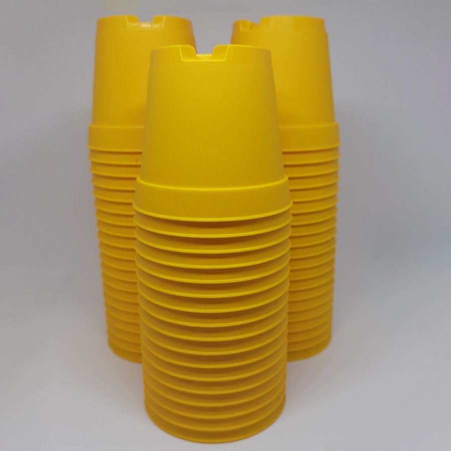 Sarı Üretim Saksıları-5.5 cm (50 Adet)