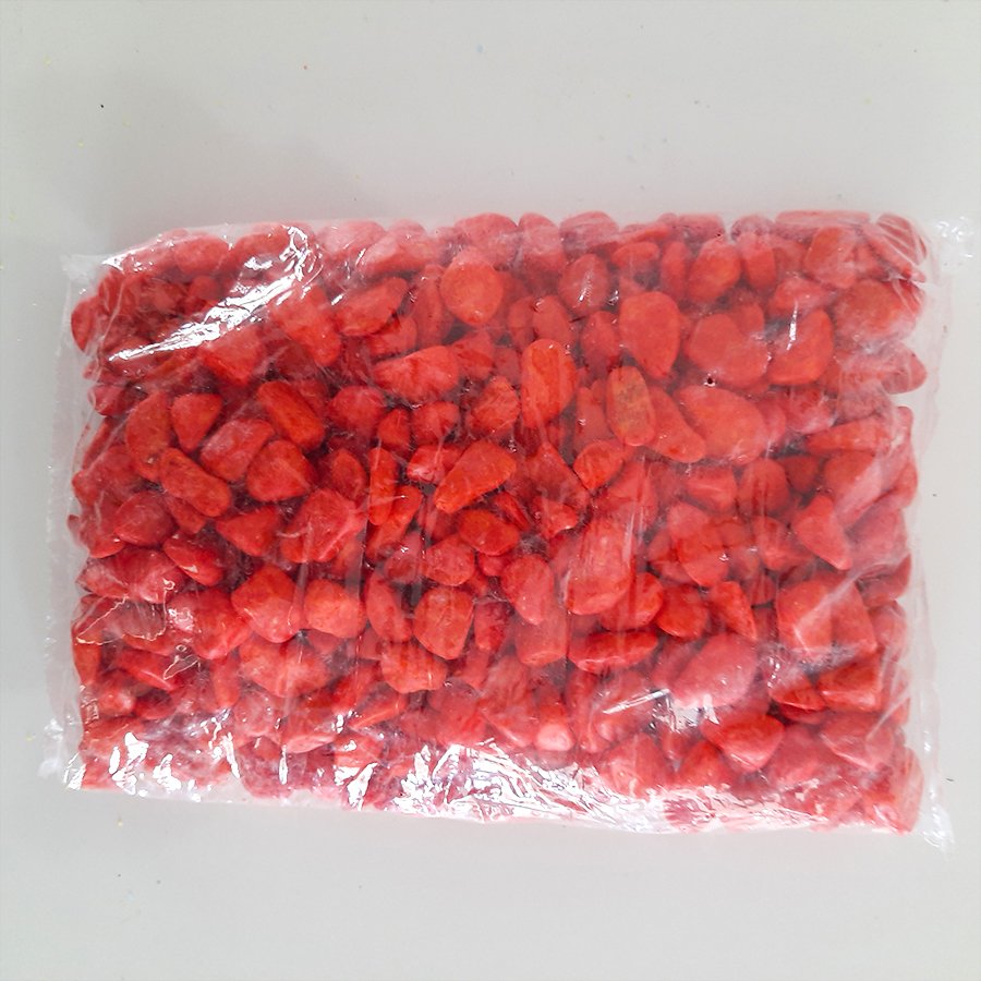 Dekoratif Kırmızı Renkli Taşlar -2 Kg