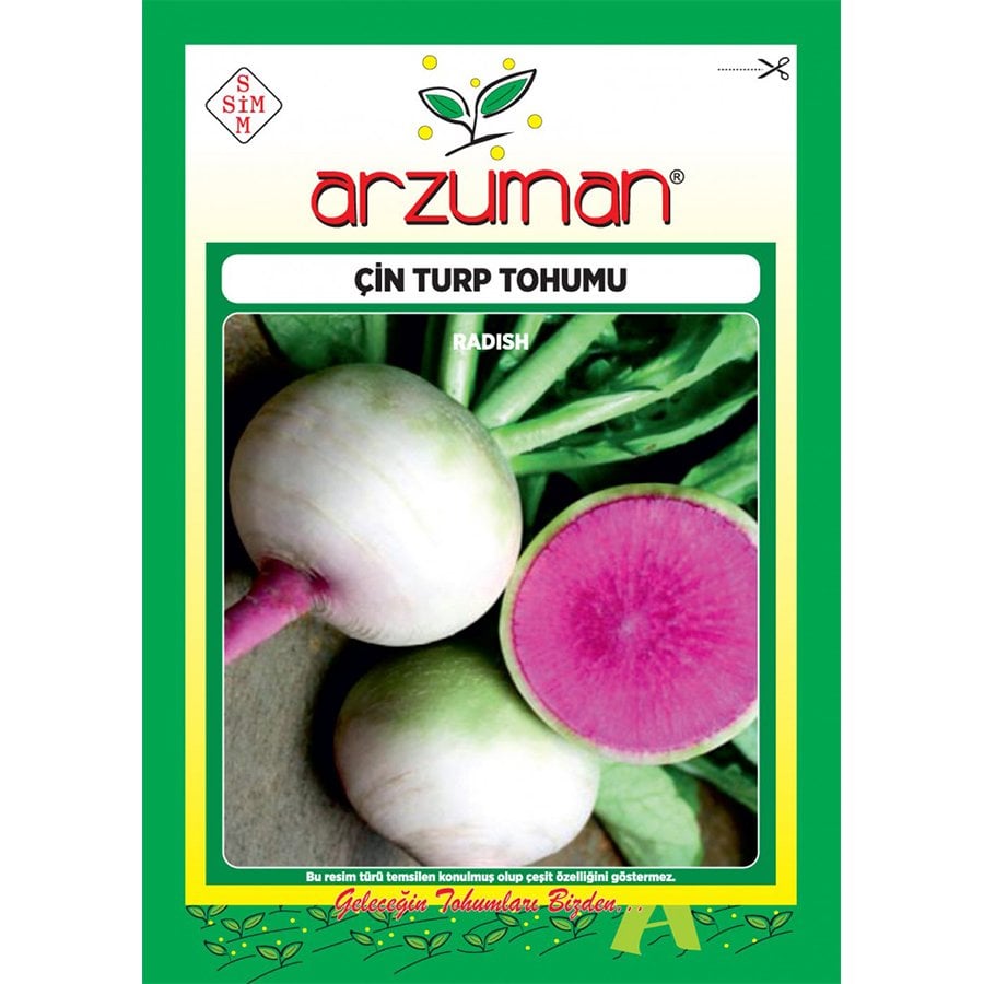 Dışı Beyaz İçi Kırmızı Çin Turp Tohumu-10 Gram