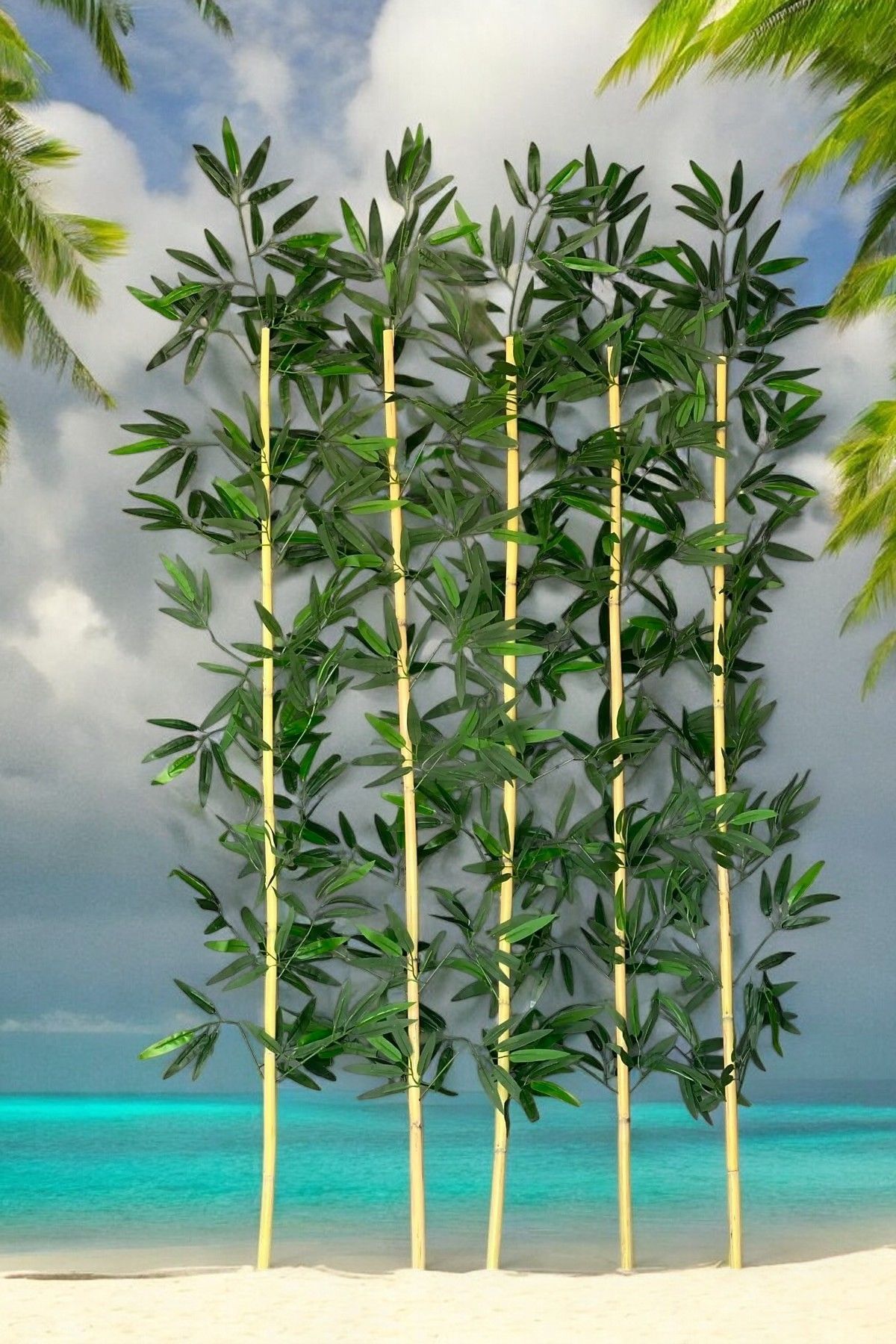 Yapay Bambu 170 Cm (10 Adet) Islak Doku Dekor Çubuğu