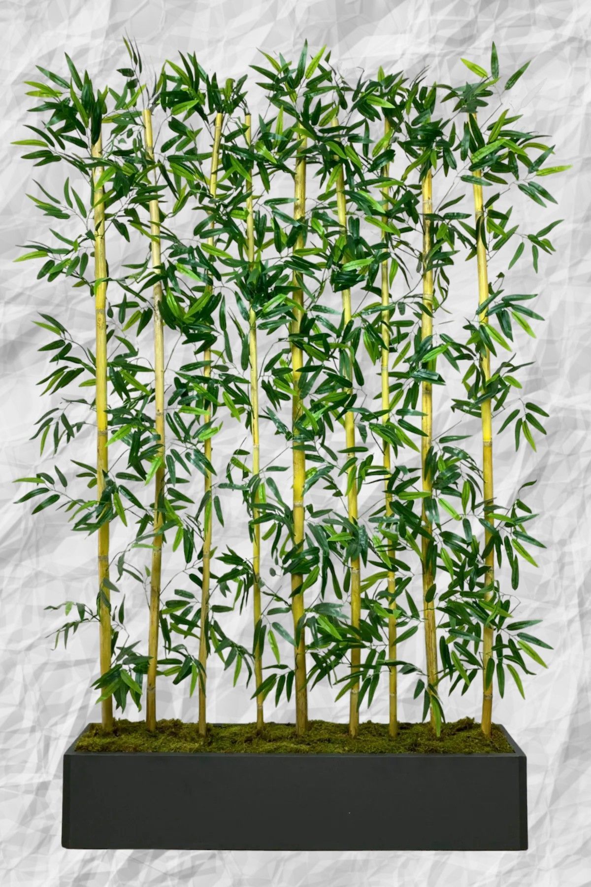 Yapay Çiçek Antrasit Saksıda 150 cm Bambu 20 Adet (Tüm Set Dahil) Seperatör